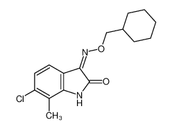 6-chloro-3-(cyclohexylmethoxyamino)-7-methylindol-2-one 1202860-06-7