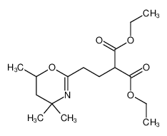 36871-41-7 diethyl 2-[2-(4,4,6-trimethyl-5,6-dihydro-1,3-oxazin-2-yl)ethyl]propanedioate