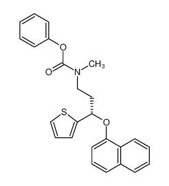 Carbamic acid, N-methyl-N-[(3S)-3-(1-naphthalenyloxy)-3-(2-thienyl)propyl]-, phenyl ester 947686-09-1