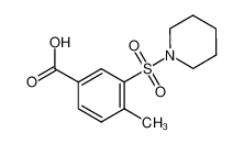 4-甲基-3-(哌啶-1-磺酰基)苯甲酸