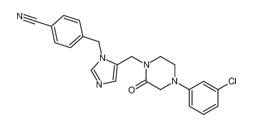 4-[(5-{[4-(3-Chlorophenyl)-2-oxo-1-piperazinyl]methyl}-1H-imidazo l-1-yl)methyl]benzonitrile 197853-31-9