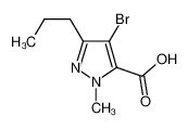 4-溴-1-甲基-3-丙基-1H-吡唑-5-羧酸