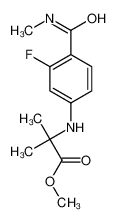 N-[3-氟-4-[(甲基氨基)羰基]苯基]-2-甲基-丙氨酸甲酯