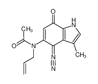 133471-88-2 4-diazo-3-methyl-5-<N-(2-propenyl)acetamido>-4,7-dihydroindol-7-one