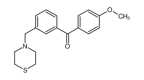 (4-methoxyphenyl)-[3-(thiomorpholin-4-ylmethyl)phenyl]methanone 898762-82-8