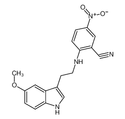 2-{[2-(5-Methoxy-1H-indol-3-yl)ethyl]amino}-5-nitrobenzonitrile 945367-20-4