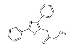 methyl 2-(2,4-diphenyl-1,3-thiazol-5-yl)acetate 23821-92-3