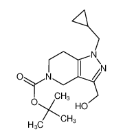 tert-butyl 1-(cyclopropylmethyl)-3-(hydroxymethyl)-6,7-dihydro-1H-pyrazolo[4,3-c]pyridine-5(4H)-carboxylate 1330763-81-9