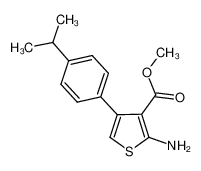 methyl 2-amino-4-(4-propan-2-ylphenyl)thiophene-3-carboxylate 350990-20-4