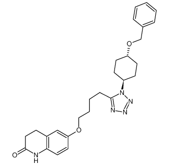 6-[4-[1-(4-phenylmethoxycyclohexyl)tetrazol-5-yl]butoxy]-3,4-dihydro-1H-quinolin-2-one 87152-97-4