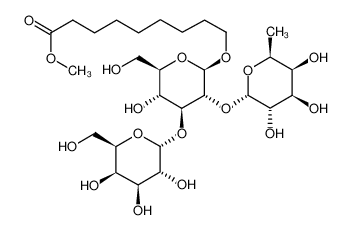 9-[(2R,3R,4S,5S,6R)-5-hydroxy-6-(hydroxymethyl)-4-[(2R,3R,4S,5R,6R)-3,4,5-trihydroxy-6-(hydroxymethyl)oxan-2-yl]oxy-3-[(2S,3S,4R,5S,6S)-3,4,5-trihydroxy-6-methyloxan-2-yl]oxyoxan-2-yl]oxynonanoic acid