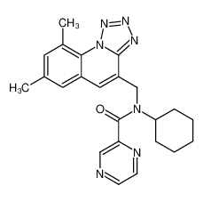 604778-08-7 structure, C23H25N7O