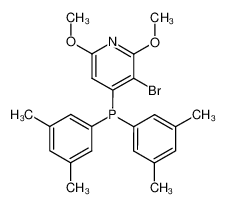 442686-31-9 spectrum, 4-(bis(3,5-dimethylphenyl)phosphanyl)-3-bromo-2,6-dimethoxypyridine