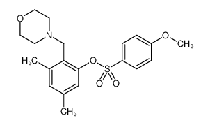 Benzenesulfonic acid, 4-methoxy-, 3,5-dimethyl-2-(4-morpholinylmethyl)phenyl ester 860649-08-7