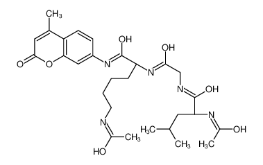 (2S)-6-acetamido-2-[[2-[[(2S)-2-acetamido-4-methylpentanoyl]amino]acetyl]amino]-N-(4-methyl-2-oxochromen-7-yl)hexanamide 660847-06-3