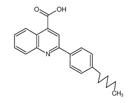 2-(4-己基苯基)喹啉-4-羧酸