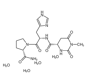 (4S)-N-[(2S)-1-[(2S)-2-carbamoylpyrrolidin-1-yl]-3-(1H-imidazol-5-yl)-1-oxopropan-2-yl]-1-methyl-2,6-dioxo-1,3-diazinane-4-carboxamide,tetrahydrate 201677-75-0