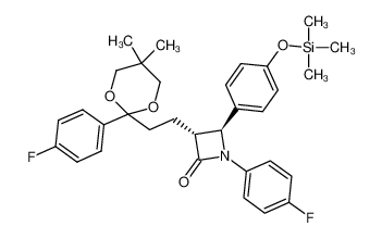 953805-25-9 structure, C32H37F2NO4Si