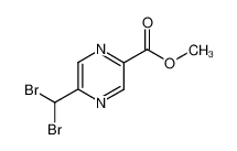 5-dibromomethyl-pyrazine-2-carboxylic acid methyl ester