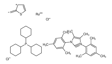 三环己基膦[4,5-二甲基-1,3-双(2,4,6-三甲基苯基)咪唑-2-亚基][2-噻吩基亚甲基]二氯化钌