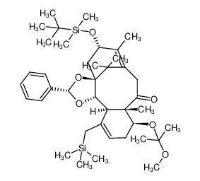 219780-54-8 (2S,3aS,5S,9aS,10S,13aS,13bS)-5-((tert-butyldimethylsilyl)oxy)-10-((2-methoxypropan-2-yl)oxy)-6,9a,14,14-tetramethyl-2-phenyl-13-((trimethylsilyl)methyl)-5,8,10,11,13a,13b-hexahydro-4H-3a,7-methanobenzo[3,4]cyclodeca[1,2-d][1,3]dioxol-9(9aH)-one