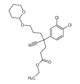 146395-97-3 spectrum, ethyl 4-cyano-4-(3,4-dichlorophenyl)-7-((tetrahydro-2H-pyran-2-yl)oxy)heptanoate