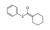 59664-74-3 [chloro(cyclohexylidene)methyl]sulfanylbenzene