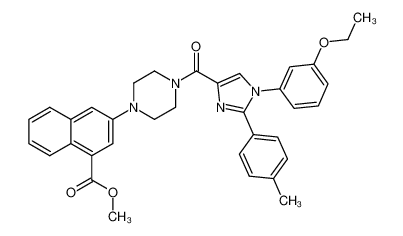 954397-98-9 methyl 3-(4-{[1-(3-ethoxyphenyl)-2-(4-methylphenyl)-1H-imidazol-4-yl]carbonyl}-1-piperazinyl)-1-naphthoate