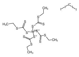 77116-21-3 structure, C12H26I5S12W