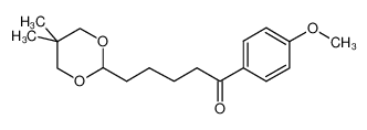 5-(5,5-二甲基-1,3-二恶烷-2-基)-1-(4-甲氧基苯基)-1-戊酮