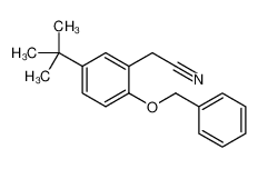 2-(5-tert-butyl-2-phenylmethoxyphenyl)acetonitrile 1246213-26-2