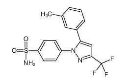 4-[5-(3-甲基苯基)-3-三氟甲基-1H-吡唑-1-基]苯磺酰胺
