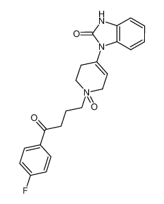 1-(4-(4-fluorophenyl)-4-oxobutyl)-4-(2-oxo-2,3-dihydro-1H-benzo[d]imidazol-1-yl)-1,2,3,6-tetrahydropyridine 1-oxide 466118-75-2