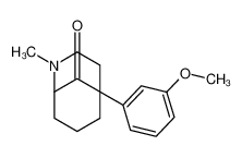 5-(3-methoxyphenyl)-2-methyl-2-azabicyclo[3.3.1]nonan-9-one 88550-34-9