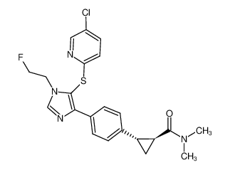 1242441-37-7 structure, C22H22ClFN4OS