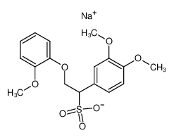 82297-85-6 structure, C17H19NaO7S