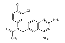 52128-26-4 N-[(2,4-diaminoquinazolin-6-yl)methyl]-N-(3,4-dichlorophenyl)acetamide