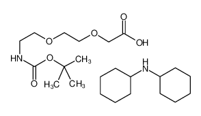 2-[2-(Boc-氨基)乙氧基]乙氧基乙酸 二环己基铵盐