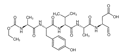 N-(乙氧羰基)-L-丙氨酰-L-酪氨酰-L-缬氨酰-N-[(1S)-2-羧基-1-甲酰基乙基]-L-丙氨酰胺