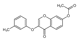 [3-(3-methylphenoxy)-4-oxochromen-7-yl] acetate 137988-13-7