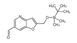 2-((tert-Butyldimethylsilyloxy)methyl)furo[3,2-b]pyridine-6-carbaldehyde 1171920-38-9