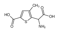 5-[amino(carboxy)methyl]-4-methylthiophene-2-carboxylic acid 518357-51-2