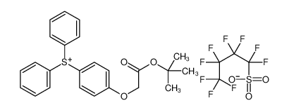 [4-[2-[(2-methylpropan-2-yl)oxy]-2-oxoethoxy]phenyl]-diphenylsulfanium,1,1,2,2,3,3,4,4,4-nonafluorobutane-1-sulfonate 857285-80-4