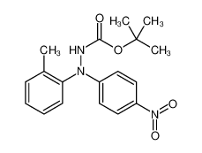 Hydrazinecarboxylic acid, 2-(2-methylphenyl)-2-(4-nitrophenyl)-, 1,1-dimethylethyl ester 916658-80-5