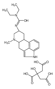 106347-60-8 spectrum, 3-[(6aR,9S)-7-methyl-6,6a,8,9,10,10a-hexahydro-4H-indolo[4,3-fg]quinoline-9-yl]-1,1-diethylurea,2-hydroxypropane-1,2,3-tricarboxylic acid