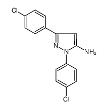 2,5-bis(4-chlorophenyl)pyrazol-3-amine