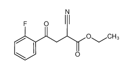 ethyl 2-cyano-4-(2-fluorophenyl)-4-oxobutanoate