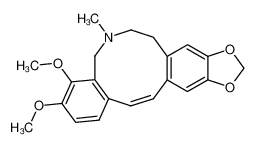 41759-45-9 (Z)-3,4-dimethoxy-6-methyl-5,6,7,8-tetrahydro-[1,3]dioxolo[4',5':4,5]benzo[1,2-g]benzo[c]azecine