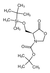 (4S)-4-[(t-butyldimethylsilyloxy)methyl]-3-[(1,1-dimethylethoxy)carbonyl]-5-oxazolidinone 367490-60-6