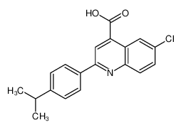 6-chloro-2-(4-propan-2-ylphenyl)quinoline-4-carboxylic acid